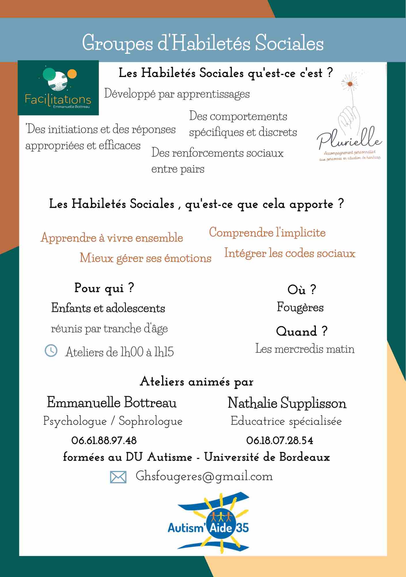 Groupes habiletés sociales
